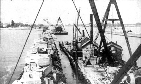 1909 West Pier reconstruction