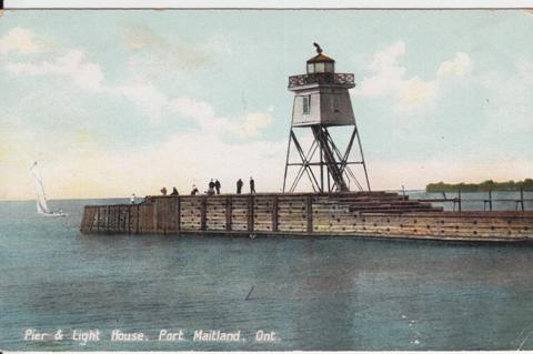 Light House Port Maitland circa 1900 Wm. A. Warnick Postcard collection