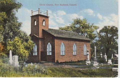 Wooden Christ Church, Port Maitland. This church burnt down in 1926